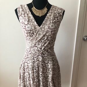 Tan laced a line dress!